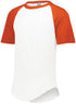 Augusta Sportswear Youth Short Sleeve Baseball Jersey (424), Color 'White/Orange'